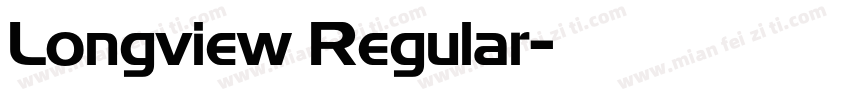 Longview Regular字体转换
